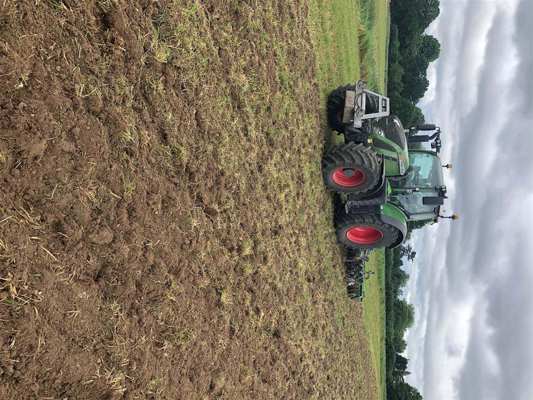 Plank Bros machinery working in the field